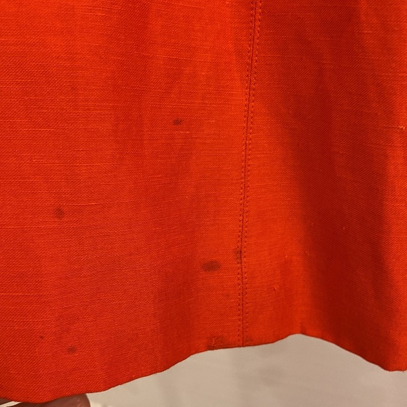 Patrick Petite orange linen/silk blazer - Picture 7 of 10